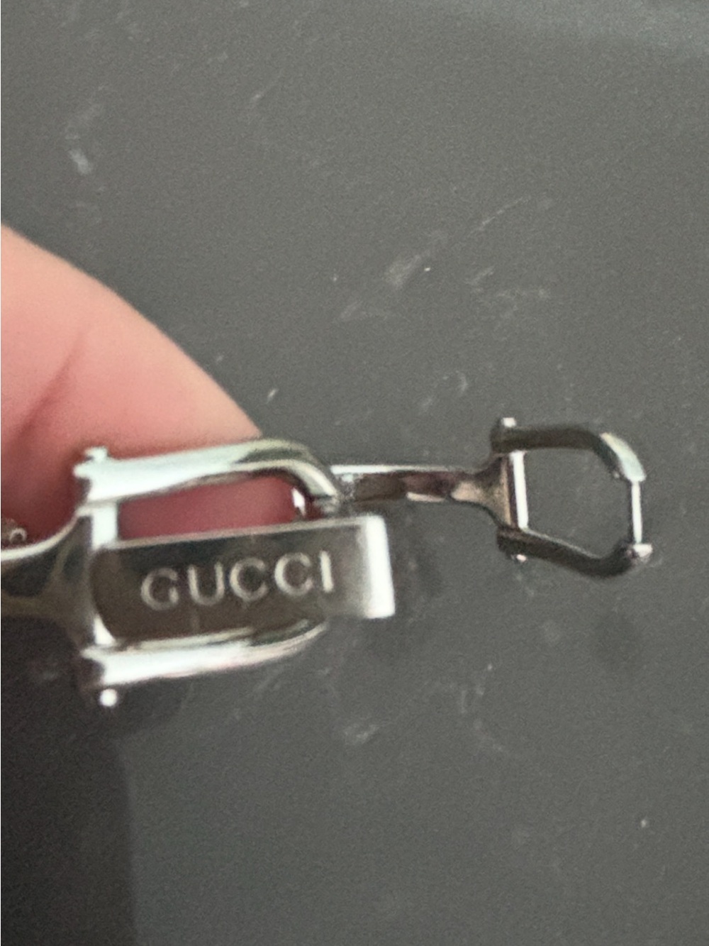 Gucci Silver (excellent condition + working) Bracelet Watch 1500 L - Picture 6 of 7